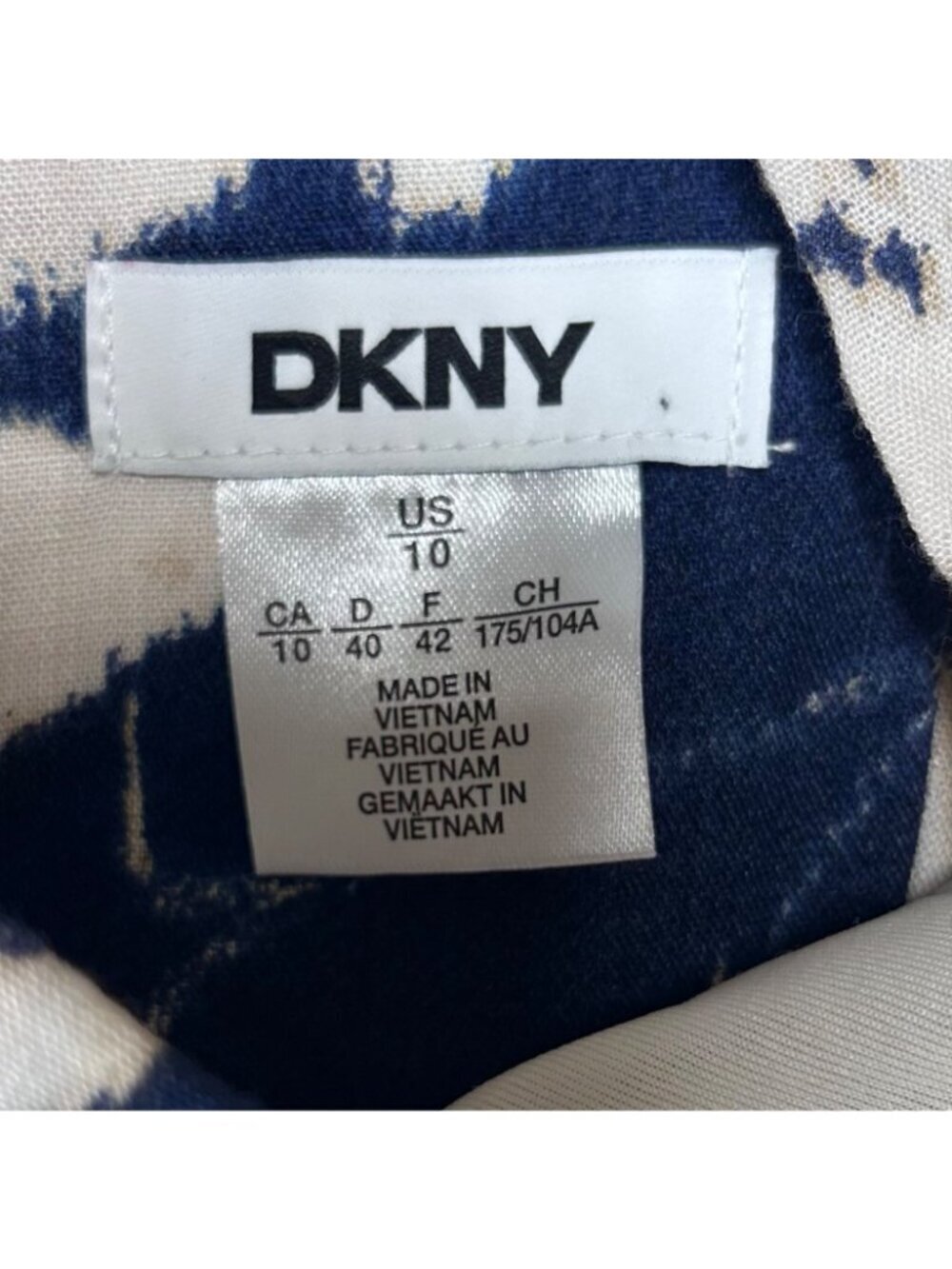 DKNY V-Neck Floral Tropical Tank Dress 10 Lightweight Flowy Party - Picture 6 of 10